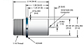 50 Kilovolt (kV) Direct Current (DC) Voltage Rating Weld Installation Fluted High Voltage Feedthrough - 2