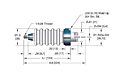 1 Pin Weld Installation Fluted High Voltage Feedthrough - 2