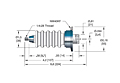 1 Pin International Organization for Standardization (ISO) Flange Installation Fluted High Voltage Feedthrough - 2