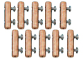 Contacts for 30 Kilovolt (KV) Direct Current (DC) Voltage Rating, 4 Ampere (A) Conductor Current Rating, and 1 to 2 Pins Fluted High Voltage Feedthroughs