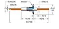 Single Conductor International Organization for Standardization (ISO) Flange Installation Liquid Cooled Radio Frequency (RF) Power Feedthrough (16959-01-KF) - 2