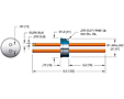 Dual Conductor Weld Installation Liquid Cooled Radio Frequency (RF) Power Feedthrough (16976-01-W) - 2