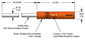 100 Ampere (A) Conductor Current Rating National Pipe Thread (NPT) Pressure Feedthrough (21152-01-A) - 3