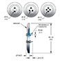 2 Pin and International Organization for Standardization (ISO) KF Flange Installation Coaxial Electrical Connector 921525-01-KF) - 2