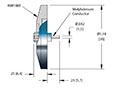 1 Pin and International Organization for Standardization (ISO) KF Flange Installation Coaxial Electrical Connector 921507-01-KF) - 2