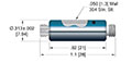 1 Pin and Weld Installation Coaxial Electrical Connector (18044-02-W) - 2