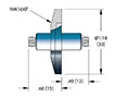 1 Pin and International Organization for Standardization (ISO) KF Flange Installation Coaxial Electrical Connector (21511-01-KF) - 2