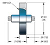 1 Pin and ConFlat Flange Installation Coaxial Electrical Connector (21509-01-CF) - 2