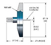 1 Pin Subminiature-B (SMB) Coaxial Electrical Connector (NW16KF) - 2