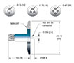 1 Pin International Organization for Standardization (ISO) Flange Installation Miniature High Voltage (MHV) Coaxial Electrical Connector - 2