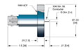 1 Pin ConFlat Flange Installation Miniature High Voltage (MHV) Coaxial Electrical Connector