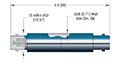 1 Pin and Weld Installation Miniature High Voltage (MHV) Coaxial Electrical Connector (17115-03-W) - 2