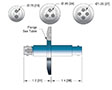 1 Pin and International Organization for Standardization (ISO) Flange Installation Miniature High Voltage (MHV) Coaxial Electrical Connector (17118-03-KF) - 2