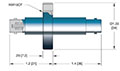 1 Pin and ConFlat Flange Installation Miniature High Voltage (MHV) Coaxial Electrical Connector (17117-03-CF) - 2