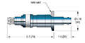 International Organization for Standardization (ISO) Flange Installation Miniature High Voltage (MHV) Coaxial Electrical Connector (17191-03-KF) - 2