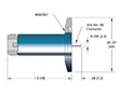 Single Ended and International Organization for Standardization (ISO) Flange Installation Low Frequency Medium-Sized Type N Coaxial Electrical Connector (18057-01-KF) - 2