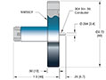 Single Ended and ConFlat Flange Installation Low Frequency Medium-Sized Type N Coaxial Electrical Connector (7587-02-CF) - 2