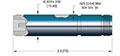 Double Ended and Weld Installation Low Frequency Medium-Sized Type N Coaxial Electrical Connector (18077-02-W)