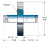 Double Ended and ConFlat Flange Installation Low Frequency Medium-Sized Type N Coaxial Electrical Connector (18080-02-CF) - 2