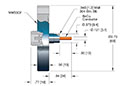 Single Ended and ConFlat Flange Installation High Frequency Medium-Sized Type N Coaxial Electrical Connector (18068-01-CF) - 2