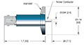 1 Nickel Pin Miniature Safe High Voltage (SHV) Coaxial Electrical Connector (17207-02-KF) - 2