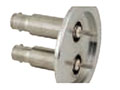 1, 2, 3 and 4 Nickel Pin Miniature Safe High Voltage (SHV) Coaxial Electrical Connector (0268-02-CF)