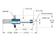 1 Pin and International Organization for Standardization (ISO) Flange Installation Exposed Miniature Safe High Voltage (SHV) Coaxial Electrical Connector (18043-01-KF) - 2