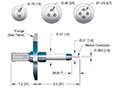 1 Pin and International Organization for Standardization (ISO) Flange Installation Exposed Miniature Safe High Voltage (SHV) Coaxial Electrical Connector (17215-07-KF) - 2