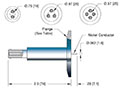 1 Pin and International Organization for Standardization (ISO) Flange Installation Recessed Miniature Safe High Voltage (SHV) Coaxial Electrical Connector (17218-01-KF) - 2