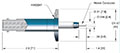 Exposed Insulator Miniature Safe High Voltage (SHV) Coaxial Electrical Connectors (18087-01-KF) - 2