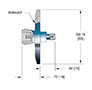 International Organization for Standardization (ISO) Flange Installation Medium-Sized Type N to Subminiature-A (SMA) Coaxial Electrical Connector (18083-02-KF) - 2