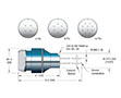 4 Pin and Weld Installation Single Ended Circular Type MIL-C-5015 Electrical Connector (10184-05-W) - 2