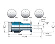 4 Pin and International Standard Organization (ISO) Flange Installation Single Ended Circular Type MIL-C-5015 Electrical Connector (17150-02-KF) - 2