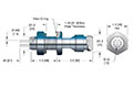 10 Pin MIL-C-5015 Type Baseplate Multi-Pin Electrical Connector - 2