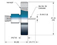 1 Pin Subminiature-A (SMA) Coaxial Electrical Connector (NW16CF)