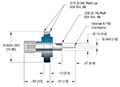 1 Pin Subminiature-A (SMA) Coaxial Electrical Connector (50 Ohm High Frequency) - 2