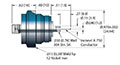 Single Ended Subminiature-A (SMA) Coaxial Electrical Connector (21283-01-W) - 2