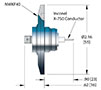 Single Ended Subminiature-A (SMA) Coaxial Electrical Connector (21285-01-KF) - 2