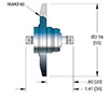 Double Ended Subminiature-A (SMA) Coaxial Electrical Connector (21287-01-KF) - 2