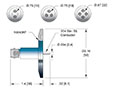 1 Pin Single Ended Grounded Shield Bayonet Neill-Concelman (BNC) Coaxial Electrical Connector (17114-05-KF) - 2