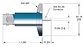 1 Pin Single Ended Grounded Shield Bayonet Neill-Concelman (BNC) Coaxial Electrical Connector (17114-01-KF) - 2