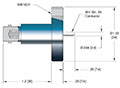 1 Pin Single Ended Grounded Shield Bayonet Neill-Concelman (BNC) Coaxial Electrical Connector (7593-02-CF) - 2