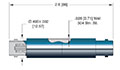 1 Pin Double Ended Grounded Shield Bayonet Neill-Concelman (BNC) Coaxial Electrical Connector (17115-01-W) - 2