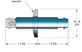 1 Pin Double Ended Grounded Shield Bayonet Neill-Concelman (BNC) Coaxial Electrical Connector (17116-01-KF) - 2