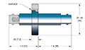 1 Pin Double Ended Grounded Shield Bayonet Neill-Concelman (BNC) Coaxial Electrical Connector (17117-01-CF) - 2