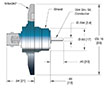 Single Ended Floating Shield Bayonet Neill-Concelman (BNC) Coaxial Electrical Connector (17177-01-KF) - 2