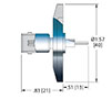 Single Ended 50 Ohm (O) High Frequency Bayonet Neill-Concelman (BNC) Coaxial Electrical Connector (21205-01-KF) - 2