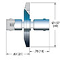 Double Ended 50 Ohm (O) High Frequency Bayonet Neill-Concelman (BNC) Coaxial Electrical Connector (21207-01-KF) - 2