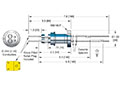 ConFlat Flange Installation Up to 5 Kilovolt (kV) Direct Current (DC) Voltage Rating Spade and Power Type Thermocouple (8878-07-CF) - 2