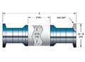 6 Kilovolt (kV) Direct Current (DC) Voltage and 0.75 Inch (in) Insulator Inner Diameter Vacuum Electrical Isolator (17236-01-KF) - 2